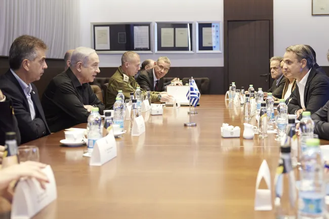 Συνάντηση Μητσοτάκη - Νετανιάχου στο Ισραήλ