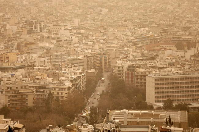 Αφρικανική σκόνη στην Αθήνα