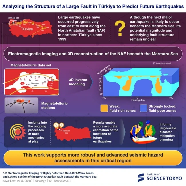 Το μοντέλο για την πρόβλεψη μελλοντικών σεισμών στην Τουρκία
