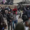 Εκτοπισμένοι Παλαιστίνιοι στη Ράφα