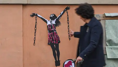Τοιχογραφία που απεικονίζει την Ιλάρια Σάλις